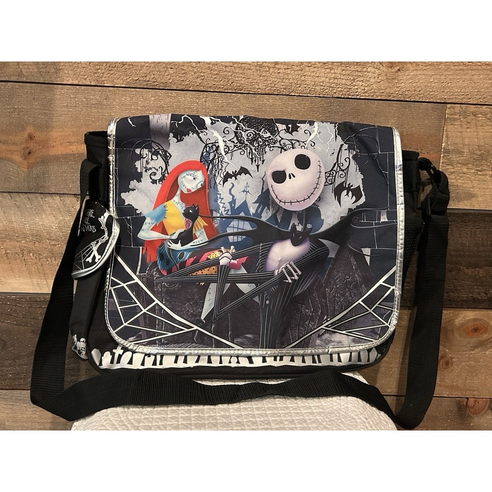 Disney Nightmare Before Christmas Jack Skellington Sally‎ Messenger Laptop Bag
